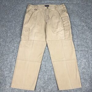 5.11 Tactical Pants Mens 40x32 Brown Utility Cargo Pockets‎ Workwear Double Knee